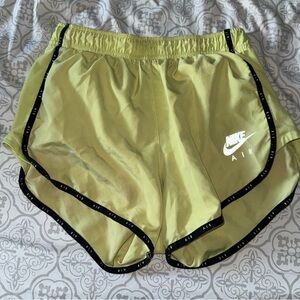 Nike Women's Lime Green Athletic Shorts